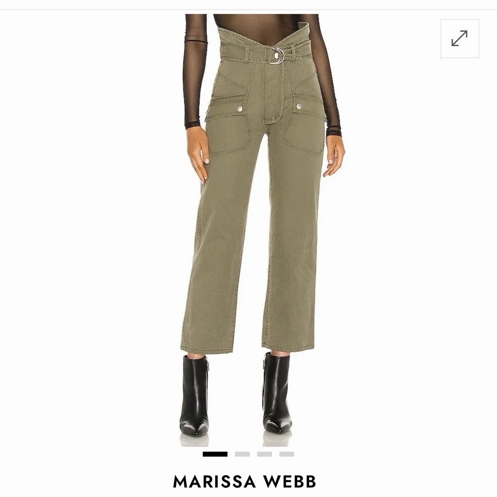 Marissa Webb Thomas Heavy Canvas Pant in Army Green Women's 8 Utility Streetwear